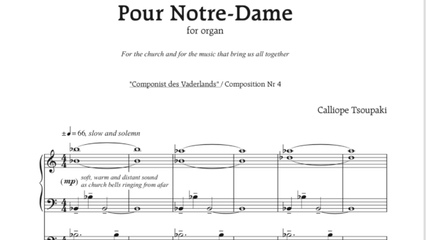 Calliope writes organ piece after the fire in Notre-Dame